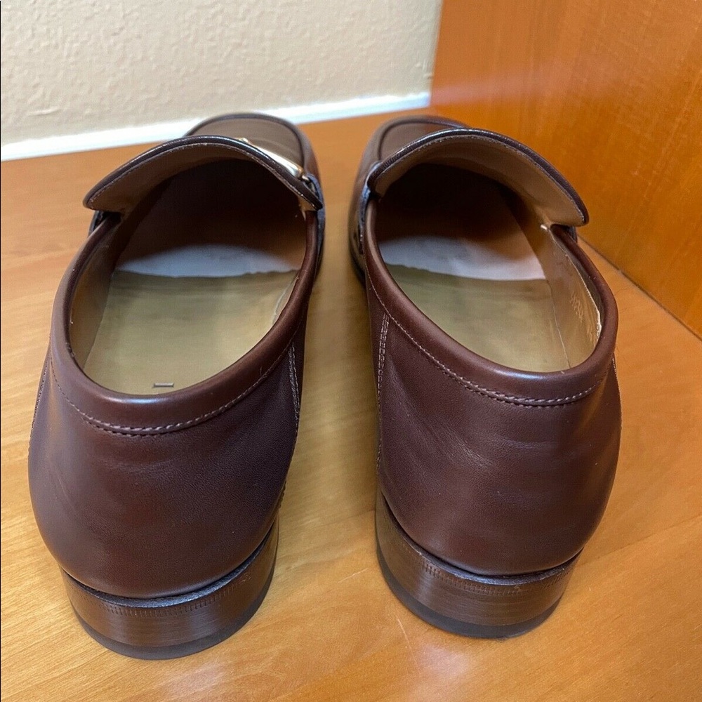 Gucci mens interlocking G brown loafers flats Sz 7.5 US 8 style 598348 - Picture 6 of 10
